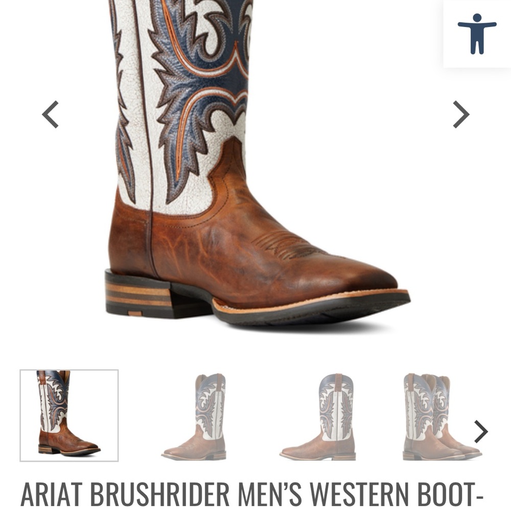 Ariat Men's Western Boot - Brown and White
